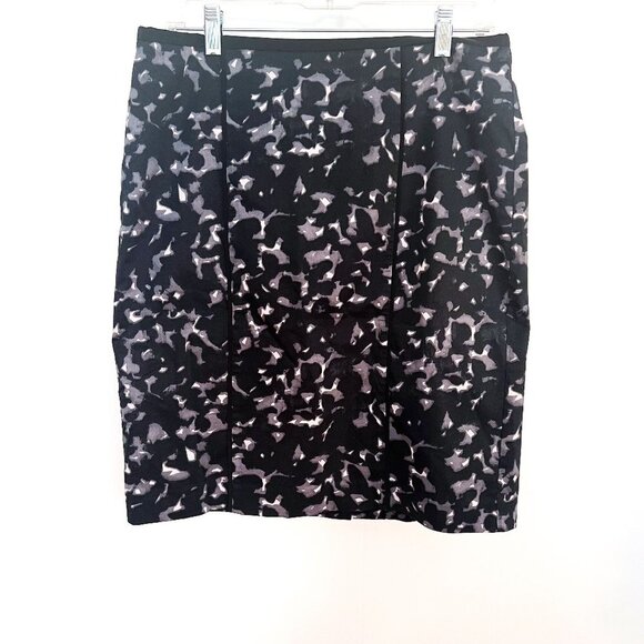 Ann Taylor Loft Abstract Pencil Skirt, Sz 8 - Picture 1 of 10